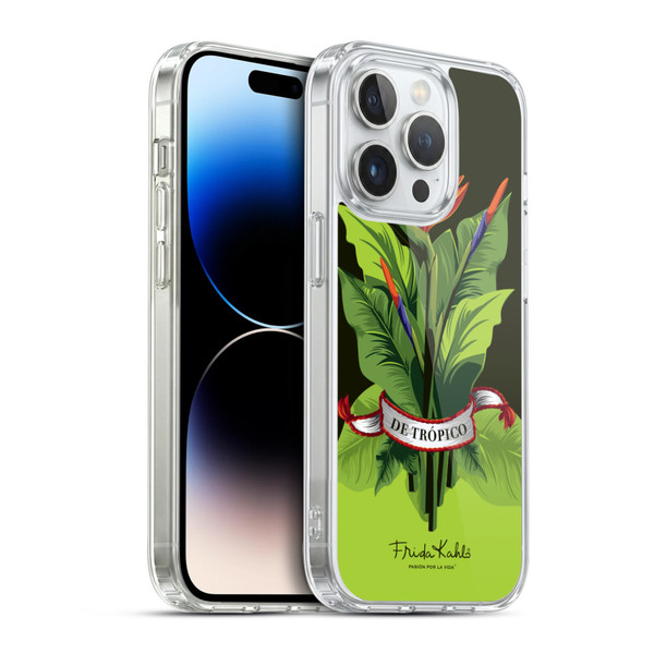 Frida Kahlo Tropical Ribbon Soft Gel Case for Apple iPhone 14 Pro & MagSafe