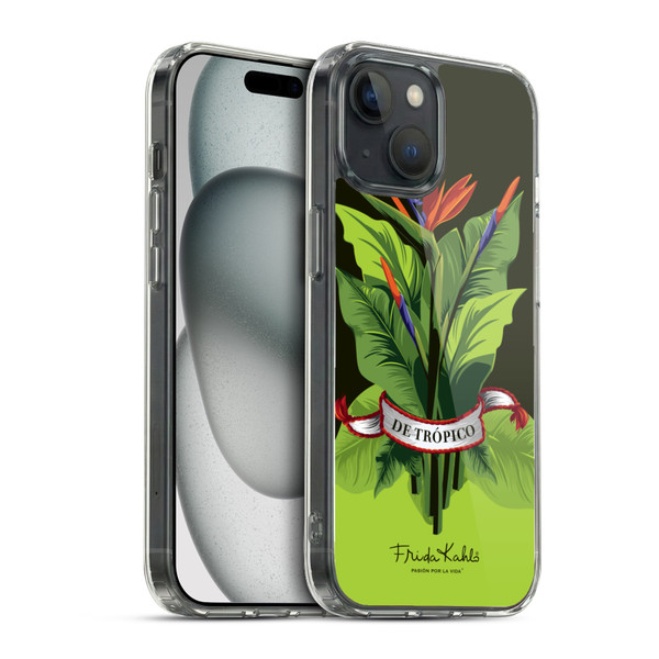 Frida Kahlo Tropical Ribbon Soft Gel Case for Apple iPhone 15 & MagSafe