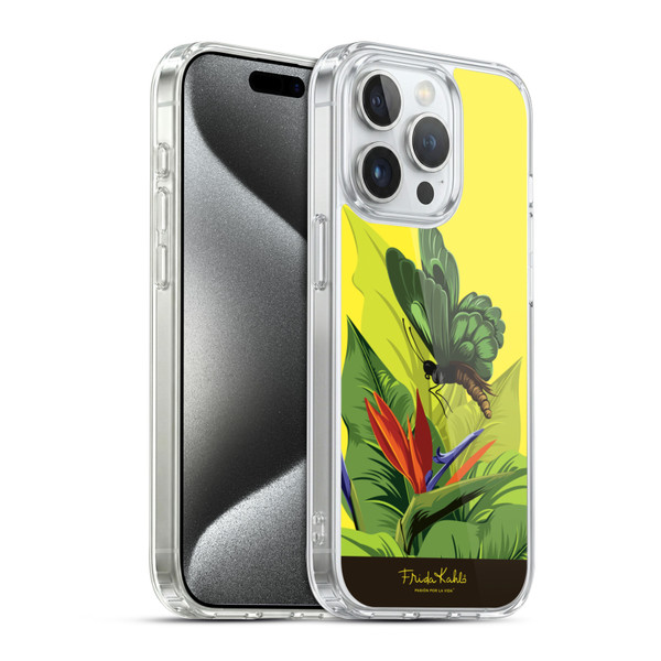Frida Kahlo Tropical Butterfly Soft Gel Case for Apple iPhone 15 Pro & MagSafe
