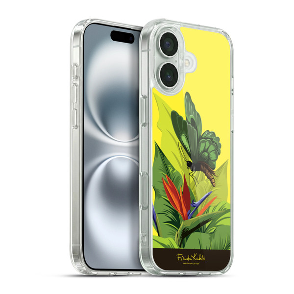 Frida Kahlo Tropical Butterfly Soft Gel Case for Apple iPhone 16 Plus & MagSafe