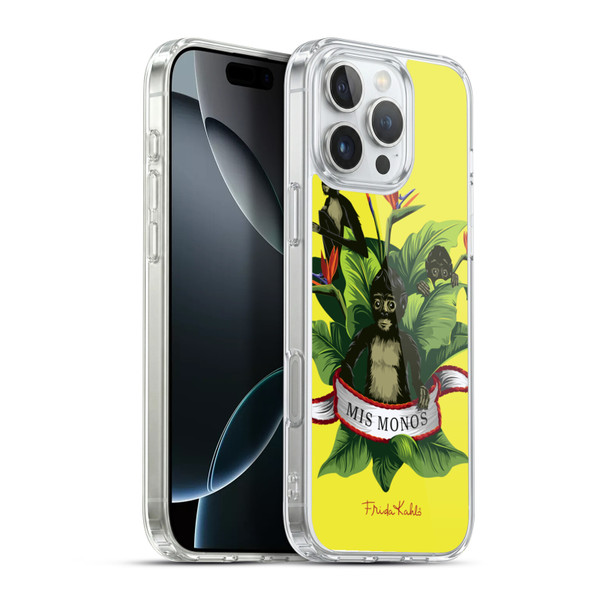 Frida Kahlo Tropical Monkeys Soft Gel Case for Apple iPhone 16 Pro Max & MagSafe