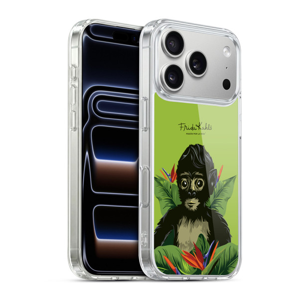 Frida Kahlo Tropical Monkey Soft Gel Case for Apple iPhone 17 Pro