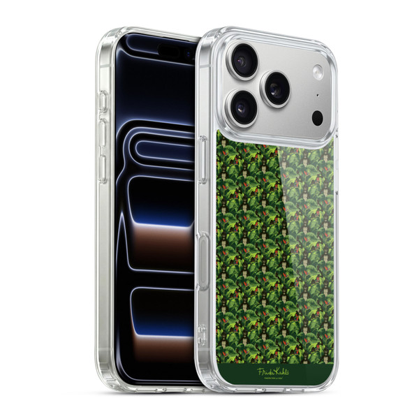 Frida Kahlo Tropical Monkey Pattern Soft Gel Case for Apple iPhone 17 Pro