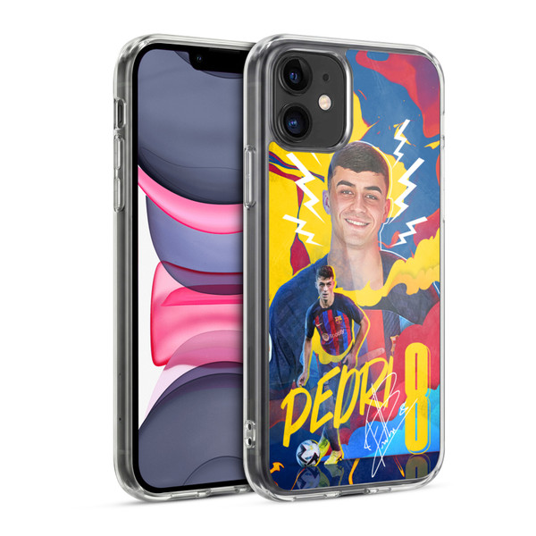 FC Barcelona 2022/23 First Team Pedri Soft Gel Case for Apple iPhone 11
