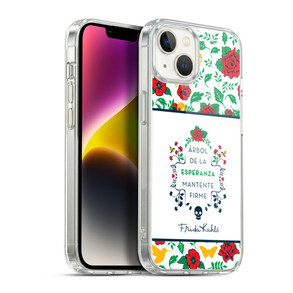 Frida Kahlo Icons Typography Soft Gel Case for Apple iPhone 14 Plus & MagSafe