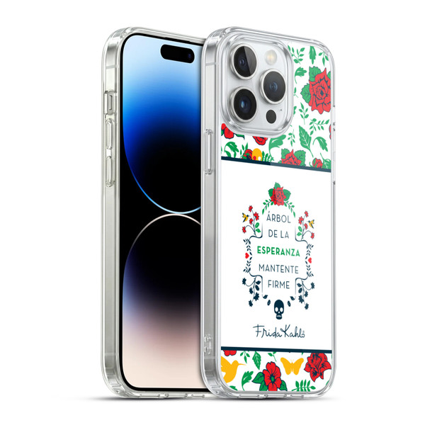 Frida Kahlo Icons Typography Soft Gel Case for Apple iPhone 14 Pro Max & MagSafe