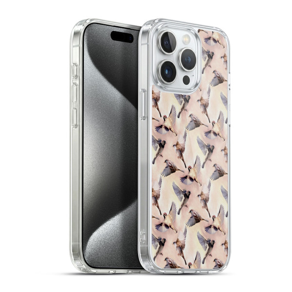 Micklyn Le Feuvre Animals Sparrow Flight Soft Gel Case for Apple iPhone 15 Pro Max & MagSafe