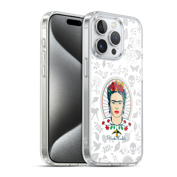 Frida Kahlo Icons Portrait Soft Gel Case for Apple iPhone 15 Pro & MagSafe