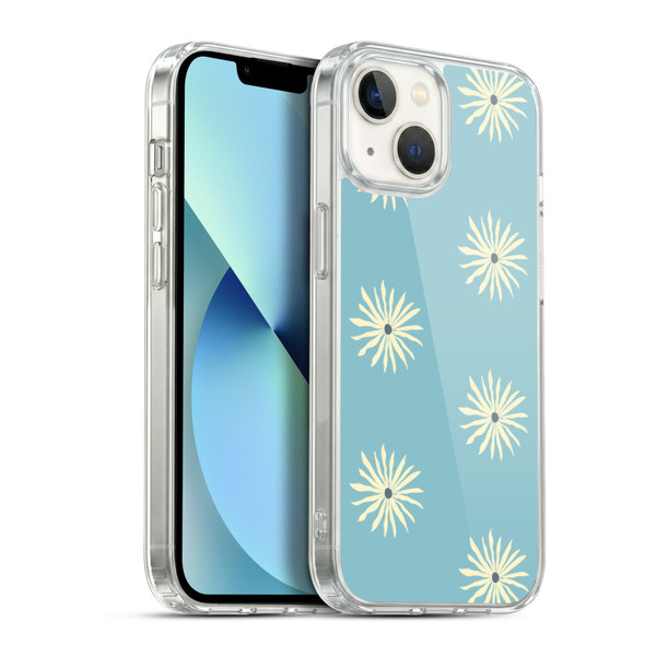 Gabriela Thomeu Retro Sun Blue Soft Gel Case for Apple iPhone 13