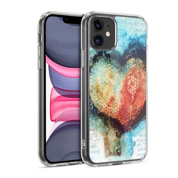 Michel Keck Religious Abstract Corinthians 3 Soft Gel Case for Apple iPhone 11