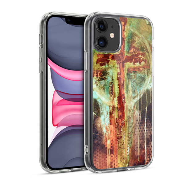 Michel Keck Religious Abstract Cross Soft Gel Case for Apple iPhone 11