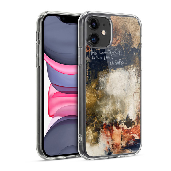 Michel Keck Religious Abstract Proverbs Soft Gel Case for Apple iPhone 11