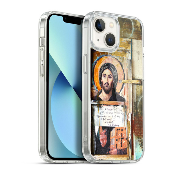 Michel Keck Religious Abstract Psalm Soft Gel Case for Apple iPhone 13