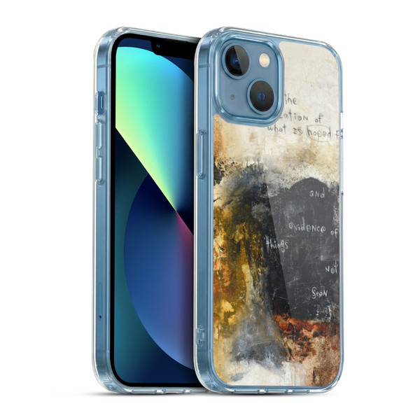 Michel Keck Religious Abstract Hebrews Soft Gel Case for Apple iPhone 13 Mini & MagSafe