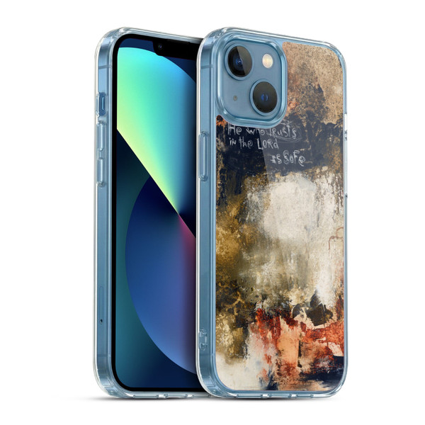 Michel Keck Religious Abstract Proverbs Soft Gel Case for Apple iPhone 13 Mini & MagSafe