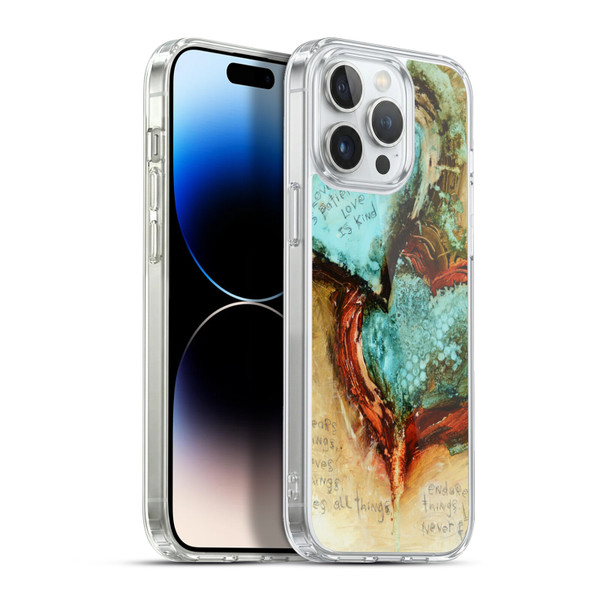 Michel Keck Religious Abstract Corinthians 2 Soft Gel Case for Apple iPhone 13 Pro Max & MagSafe