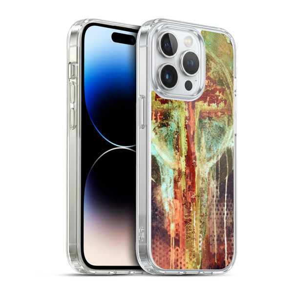 Michel Keck Religious Abstract Cross Soft Gel Case for Apple iPhone 13 Pro & MagSafe