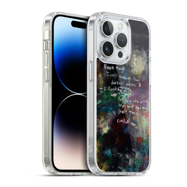 Michel Keck Religious Abstract Psalm 4 Soft Gel Case for Apple iPhone 13 Pro & MagSafe
