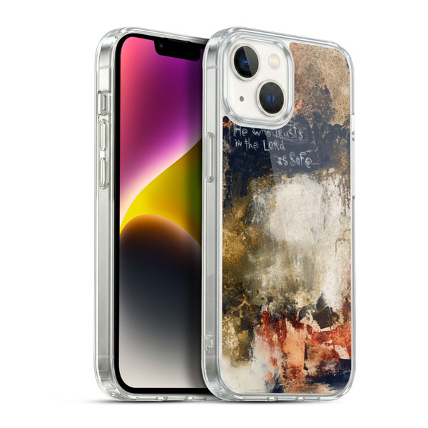 Michel Keck Religious Abstract Proverbs Soft Gel Case for Apple iPhone 14