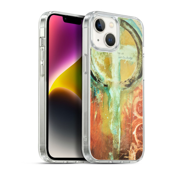 Michel Keck Religious Abstract Psalm 2 Soft Gel Case for Apple iPhone 14