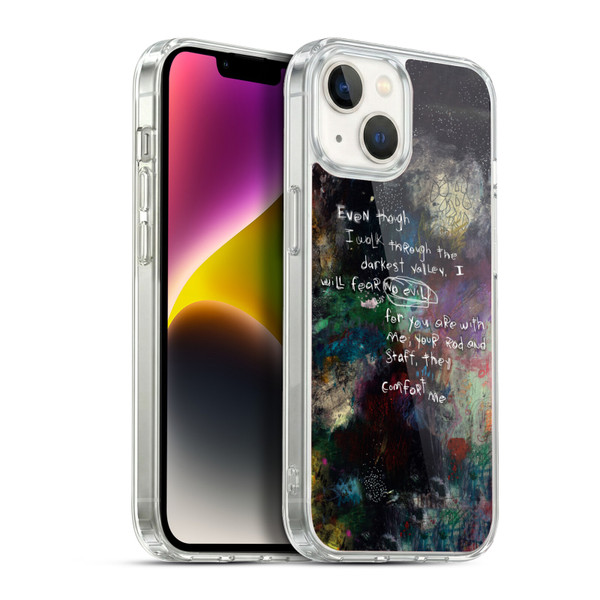 Michel Keck Religious Abstract Psalm 4 Soft Gel Case for Apple iPhone 14