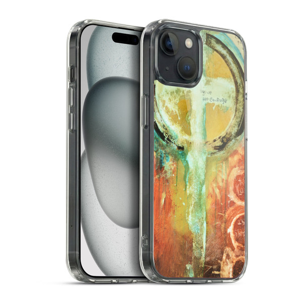 Michel Keck Religious Abstract Psalm 2 Soft Gel Case for Apple iPhone 15 Plus & MagSafe