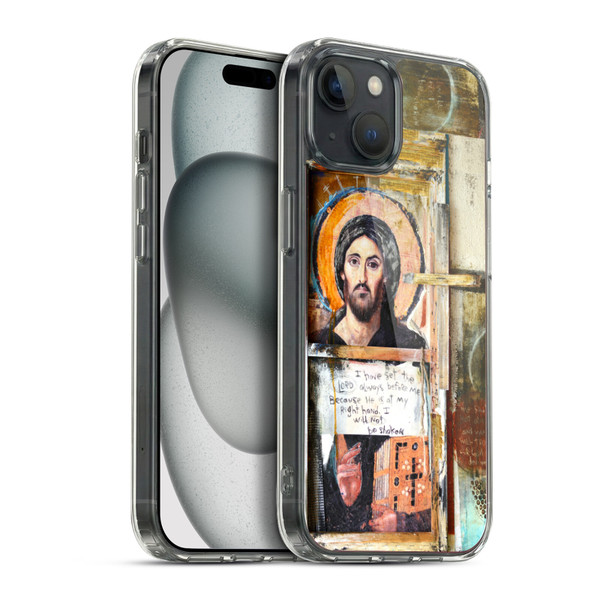 Michel Keck Religious Abstract Psalm Soft Gel Case for Apple iPhone 15 Plus & MagSafe