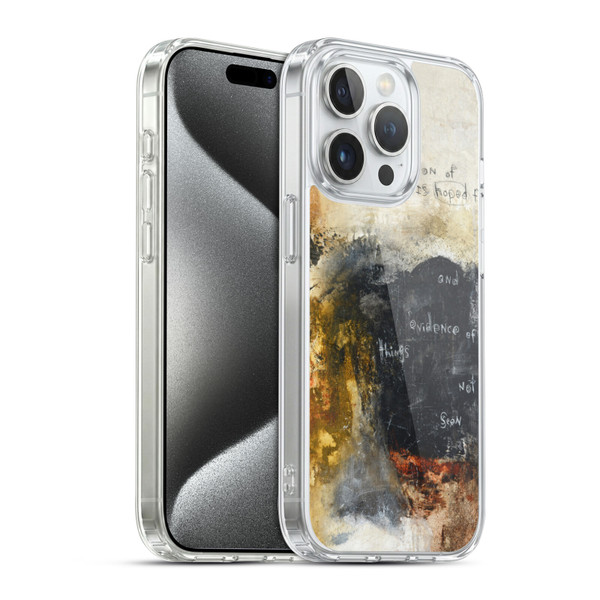 Michel Keck Religious Abstract Hebrews Soft Gel Case for Apple iPhone 15 Pro & MagSafe