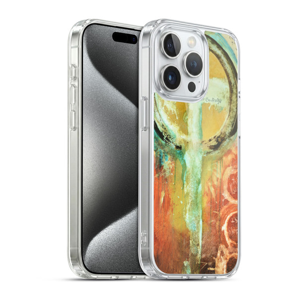 Michel Keck Religious Abstract Psalm 2 Soft Gel Case for Apple iPhone 15 Pro & MagSafe