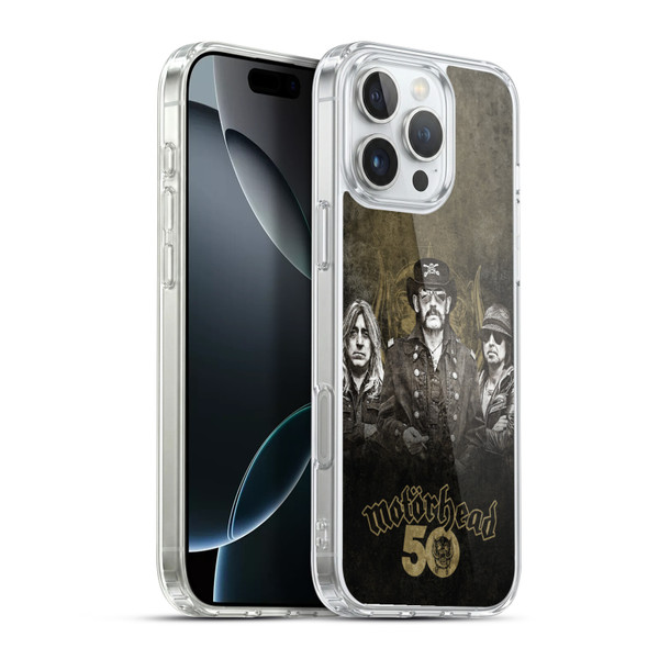 Motorhead 50th Anniversary Group Soft Gel Case for Apple iPhone 16 Pro Max & MagSafe