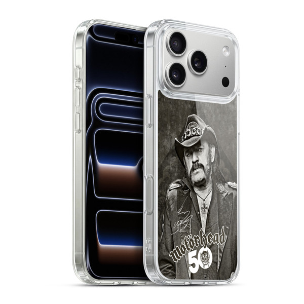 Motorhead 50th Anniversary Lemmy Soft Gel Case for Apple iPhone 17 Pro Max