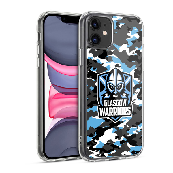 Glasgow Warriors Logo 2 Camouflage Soft Gel Case for Apple iPhone 11