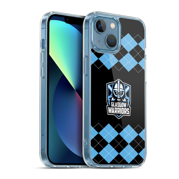 Glasgow Warriors Logo 2 Argyle Soft Gel Case for Apple iPhone 13 Mini & MagSafe