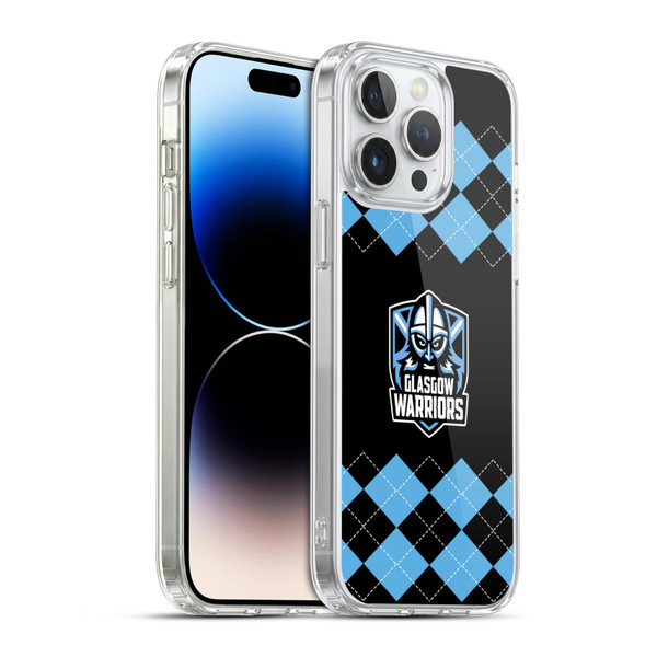 Glasgow Warriors Logo 2 Argyle Soft Gel Case for Apple iPhone 14 Pro Max & MagSafe