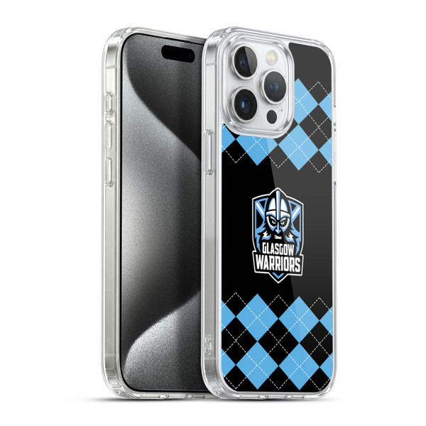 Glasgow Warriors Logo 2 Argyle Soft Gel Case for Apple iPhone 15 Pro Max & MagSafe