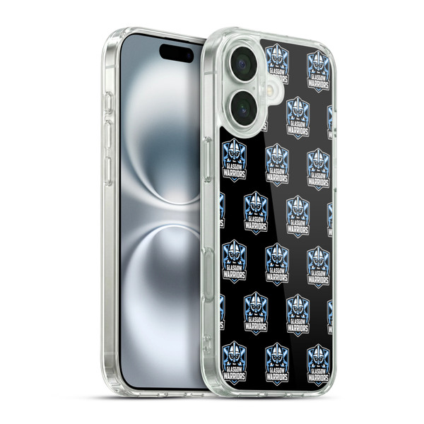 Glasgow Warriors Logo 2 Patterns Soft Gel Case for Apple iPhone 16 Plus & MagSafe