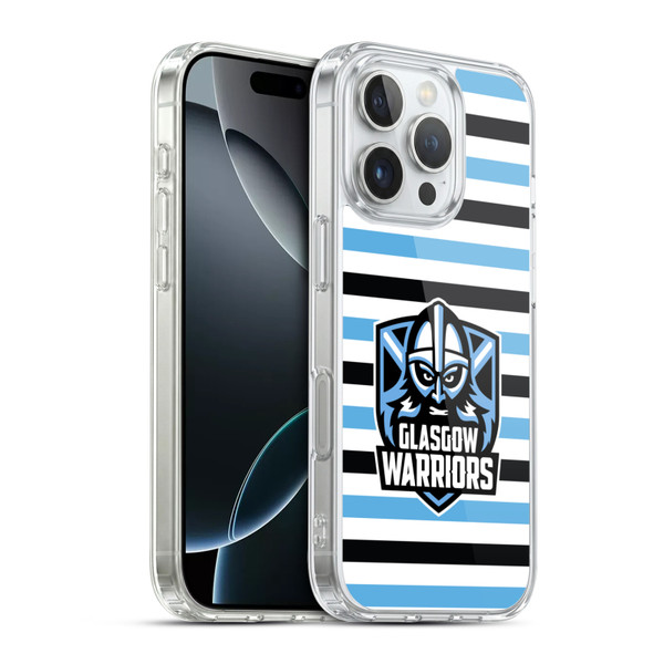 Glasgow Warriors Logo 2 Stripes 2 Soft Gel Case for Apple iPhone 16 Pro & MagSafe