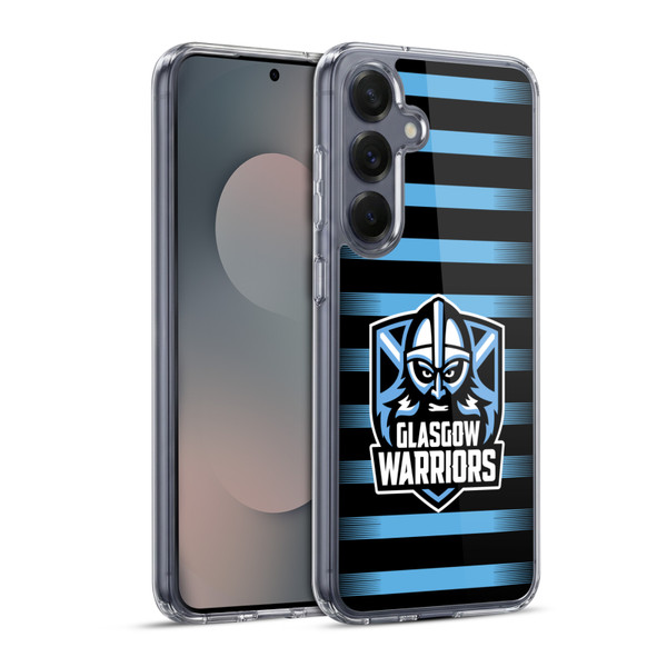 Glasgow Warriors Logo 2 Stripes Soft Gel Case for Samsung Galaxy S25+ & MagSafe