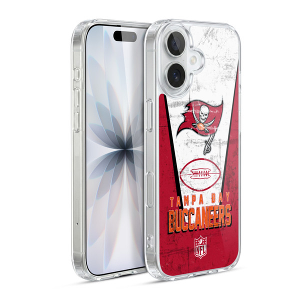 NFL Tampa Bay Buccaneers Logo Art Banner Soft Gel Case for Apple iPhone 17