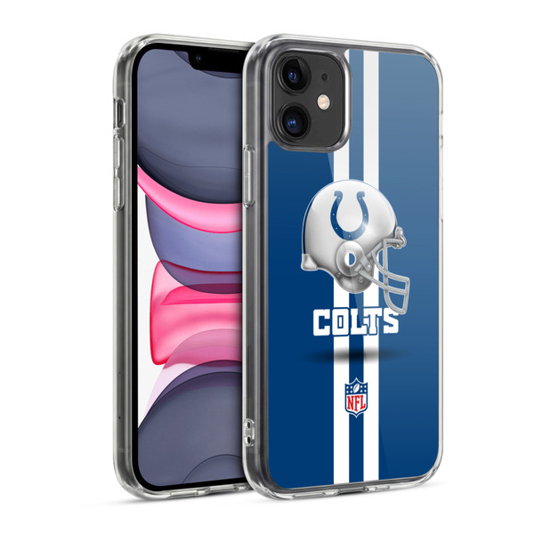 NFL Indianapolis Colts Logo Helmet Soft Gel Case for Apple iPhone 11