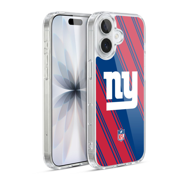NFL New York Giants Artwork Stripes Soft Gel Case for Apple iPhone 17