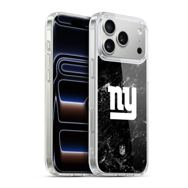 NFL New York Giants Artwork Marble Soft Gel Case for Apple iPhone 17 Pro Max