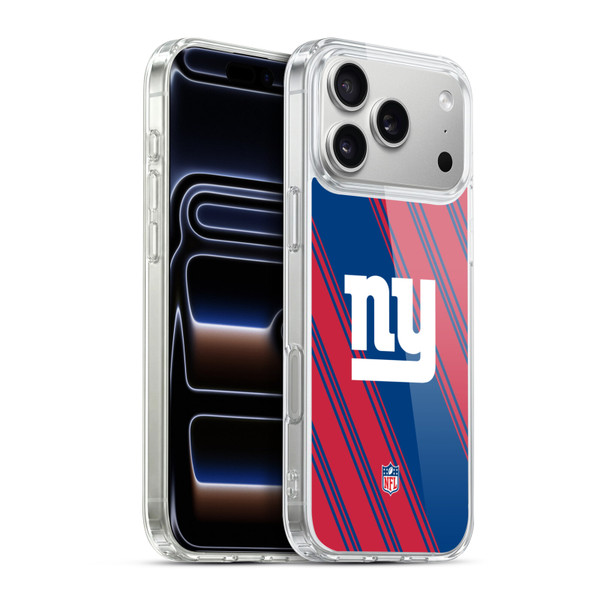 NFL New York Giants Artwork Stripes Soft Gel Case for Apple iPhone 17 Pro Max