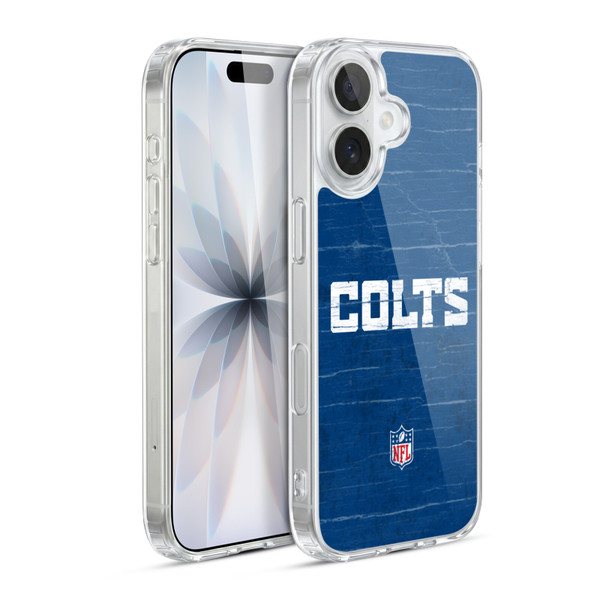 NFL Indianapolis Colts Logo Distressed Look Soft Gel Case for Apple iPhone 17
