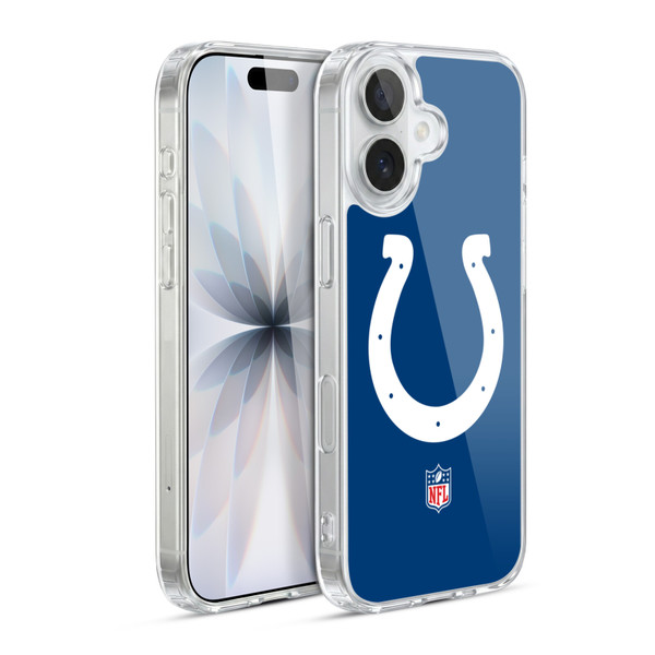 NFL Indianapolis Colts Logo Plain Soft Gel Case for Apple iPhone 17