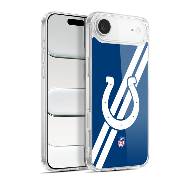 NFL Indianapolis Colts Logo Stripes Soft Gel Case for Apple iPhone 17 Air