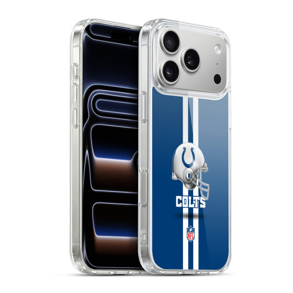 NFL Indianapolis Colts Logo Helmet Soft Gel Case for Apple iPhone 17 Pro Max