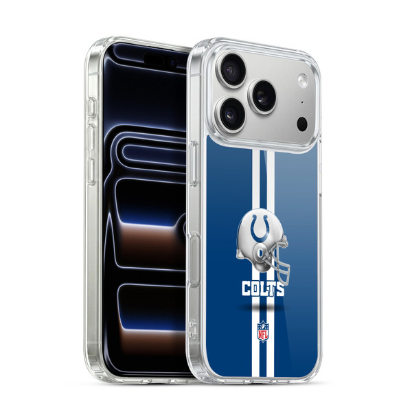 NFL Indianapolis Colts Logo Helmet Soft Gel Case for Apple iPhone 17 Pro