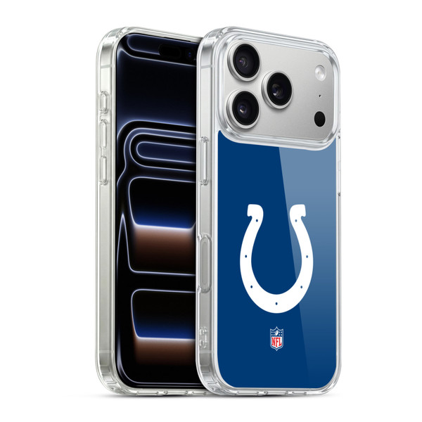 NFL Indianapolis Colts Logo Plain Soft Gel Case for Apple iPhone 17 Pro