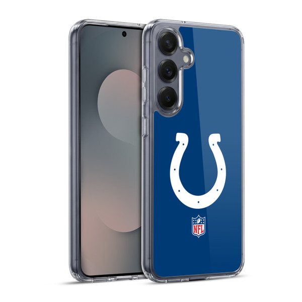 NFL Indianapolis Colts Logo Plain Soft Gel Case for Samsung Galaxy S25+ & MagSafe